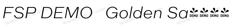 FSP DEMO   Golden Sa字体转换